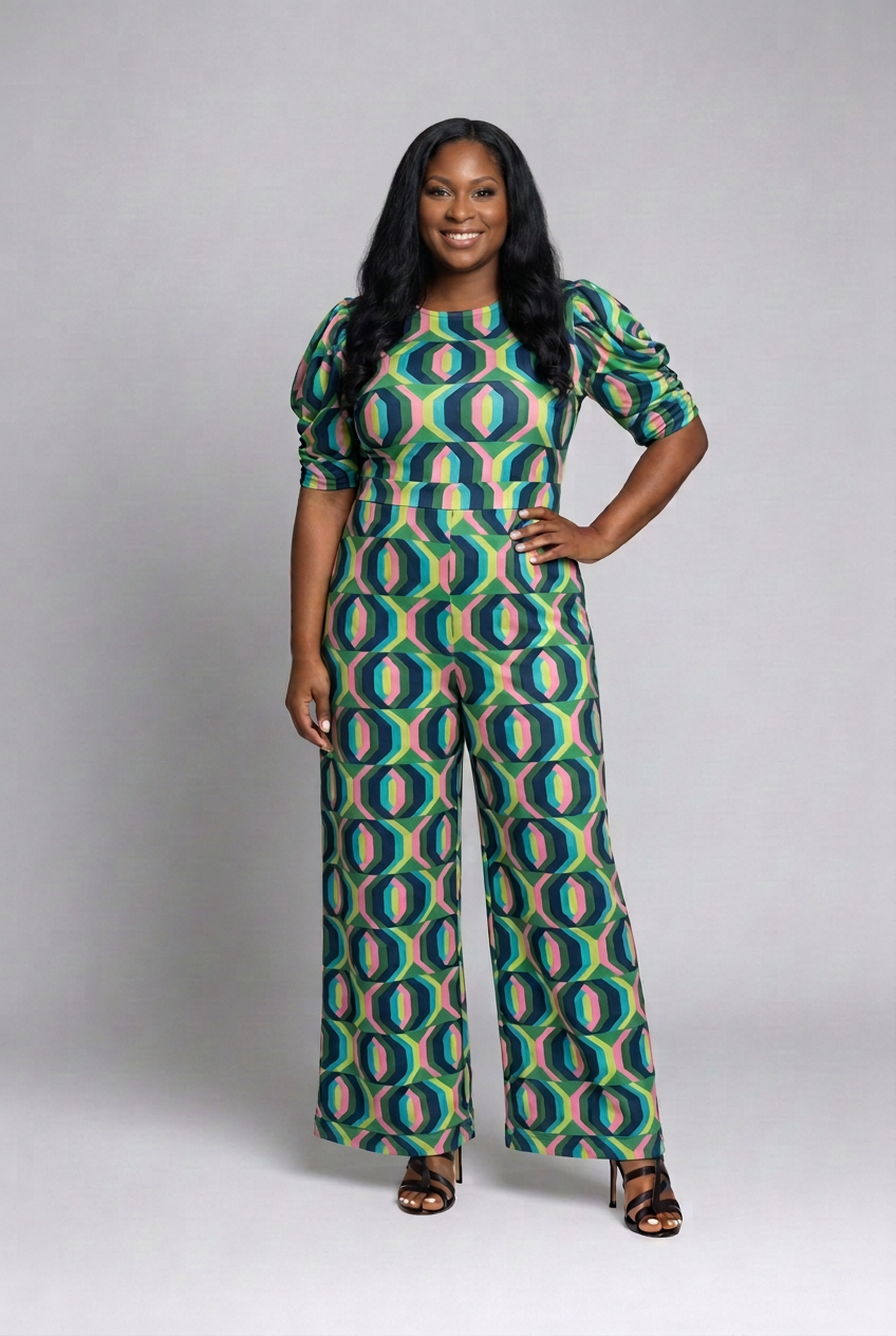 Jumpsuit on the Patch of Art model