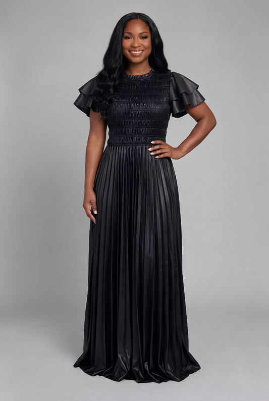 Black dress on the Ribbons model